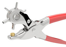 Rotary hole punch tool